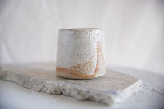 Short Tumbler - washed white